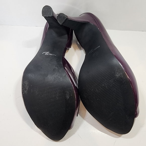 Purple open toe heels with bow - Picture 5 of 5